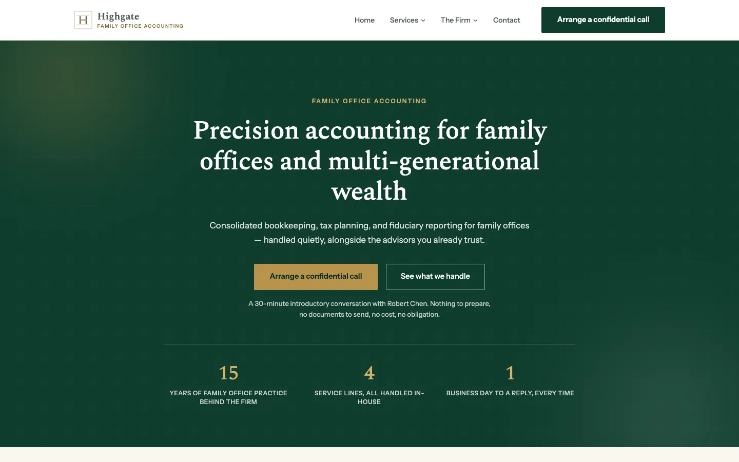 Highgate Family Office Accounting website
